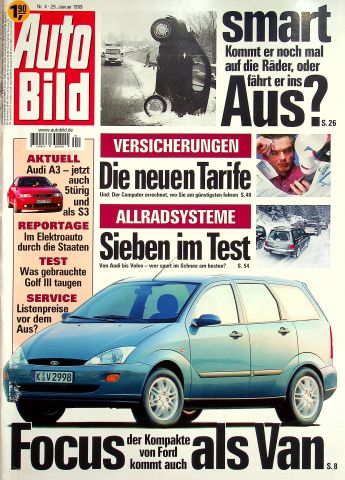 Deckblatt Auto Bild (04/1999)